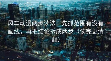 风车动漫两步读法：先抓范围有没有画线，再把结论拆成两步（读完更清醒）